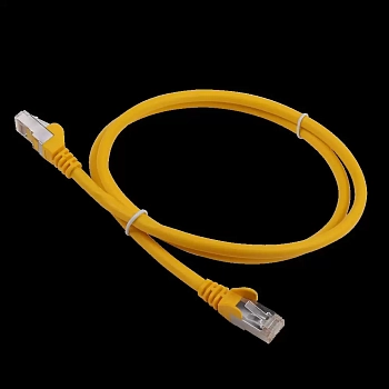 Патч-корд LANMASTER LSZH FTP кат.5e, 15 м, желтый, LAN-PC45/S5E-15-YL